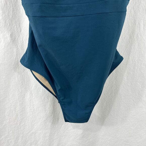 Summersalt The Ruffle Backflip Seaglass Seaweed Teal Swimsuit Womens 16 Beach - Picture 5 of 9